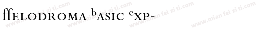 Velodroma Basic Exp字体转换